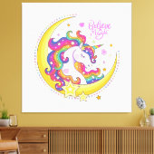 Unicorn Magic Canvas Print (Insitu (Woonkamer))