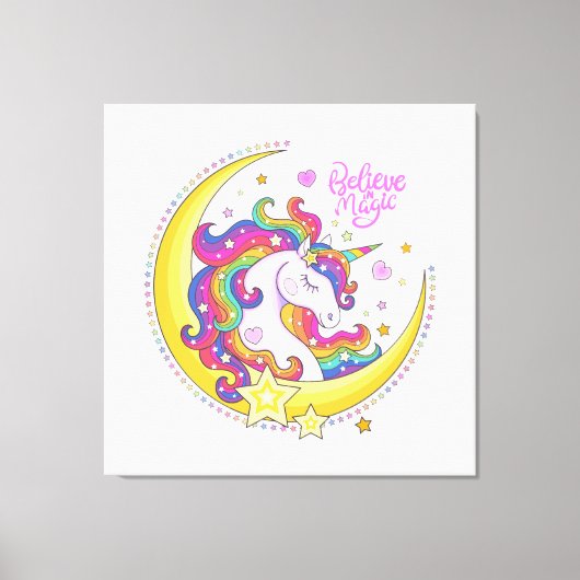Unicorn Magic Canvas Print (Voorkant)