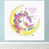 Unicorn Magic Canvas Print (Insitu (Houten vloer))