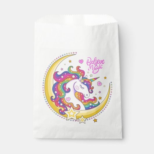 Unicorn Magic Favor Bags Bedankzakje (Voorkant)
