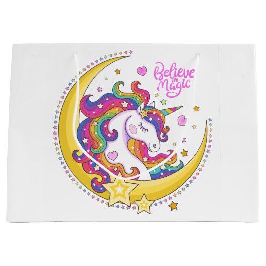 Unicorn Magic Gift Bags Groot Cadeauzakje (Voorkant)
