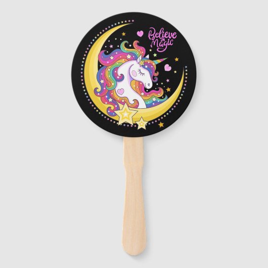 Unicorn Magic Hand Fans Handwaaier (Achterkant)