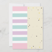 Unicorn & Magic Joint Boy Girl Birthday Invites Kaart (Achterkant)