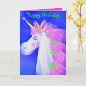 Unicorn Magic Kaart (Gele Bloem)