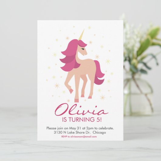 Unicorn Magic Kaart (Staand voorkant)