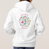 Unicorn Magic Kawaii Hoodie (Achterkant)