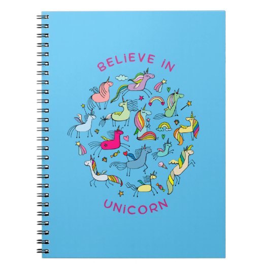 Unicorn Magic Kawaii Notitieboek (Voorkant)