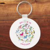 Unicorn Magic Kawaii Sleutelhanger (Voorkant)