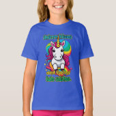 Unicorn Magic: 'Kisses and Fairy Wishes' T-shirt (Voorkant)