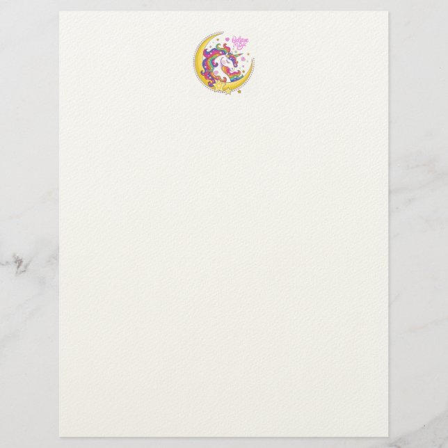 Unicorn Magic Letterhead Briefhoofd (Voorkant)