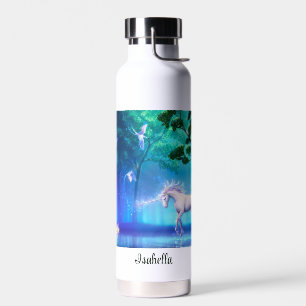Unicorn Magic Moonlight Forest Add Name Waterfles