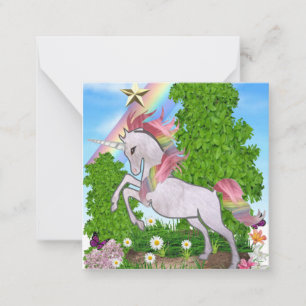 Unicorn Magic Note Card Notitiekaartje