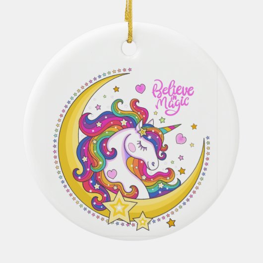 Unicorn Magic Ornament (Achterkant)