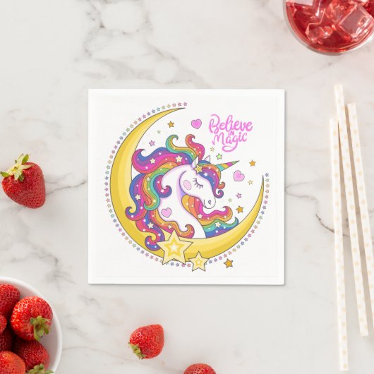 Unicorn Magic Paper Napkins Servet (Insitu)
