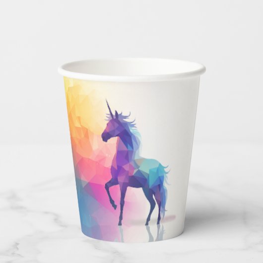 Unicorn Magic Papieren Bekers (Achterkant)