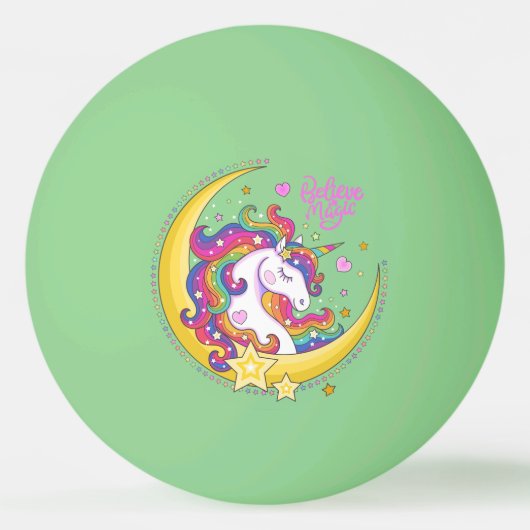 Unicorn Magic Ping Pong Balls Pingpongbal (Voorkant)