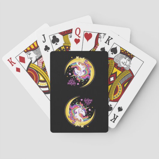 Unicorn Magic Pplaykaarten Pokerkaarten (Achterkant)