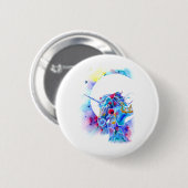 Unicorn Magic Round Pin Ronde Button 5,7 Cm (Voorkant /achterkant)