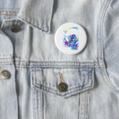 Unicorn Magic Round Pin Ronde Button 5,7 Cm (In situ)