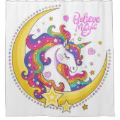 Unicorn Magic Shower Curtain Douchegordijn (Voorkant)