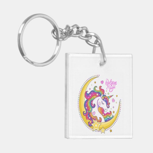 Unicorn Magic Sleutelhanger (Voorkant Links)