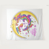 Unicorn Magic Tapestry Wandkleed (Voorkant (horizontaal))