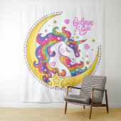 Unicorn Magic Tapestry Wandkleed (In situ)