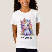 Unicorn Magic Tee – Personalized Name T-shirt (Voorkant)