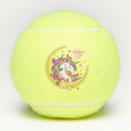 Unicorn Magic Tennis Balls Tennisballen (Voorkant)