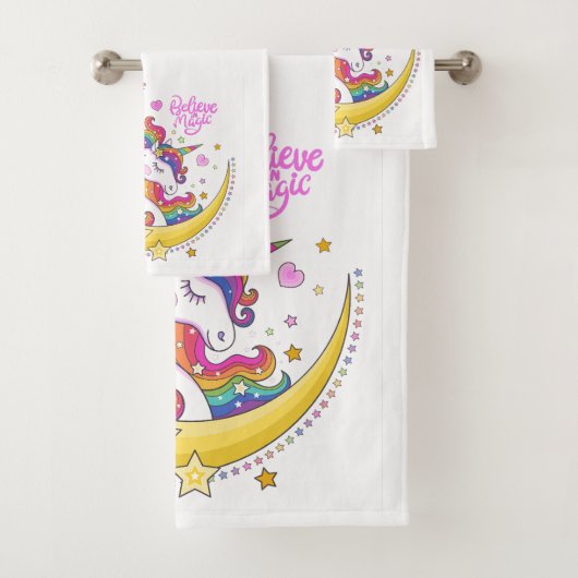 Unicorn Magic Towel Set Bad Handdoek (Insitu)