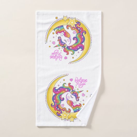 Unicorn Magic Towel Set Bad Handdoek (Handdoek)