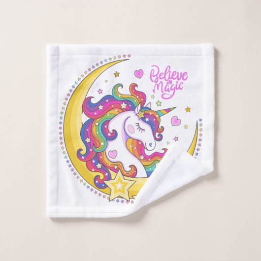 Unicorn Magic Towel Set Bad Handdoek (Wasdoekje)