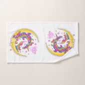 Unicorn Magic Towel Set Bad Handdoek (Handdoek)