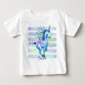 Unicorn Magic Waterverf Stripes Blue (Voorkant)
