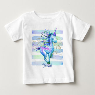 Unicorn Magic Waterverf Stripes Blue