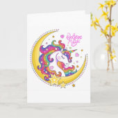 Unicorn Magic Wenskaart (blanco) Kaart (Gele Bloem)