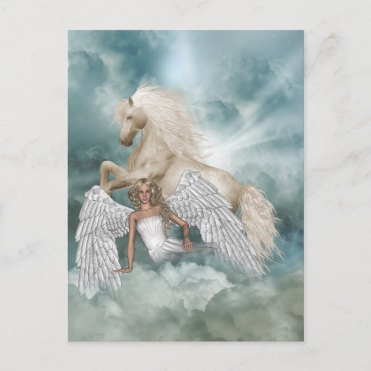 Unicorn Magical Beauty Angel Briefkaart (Voorkant)