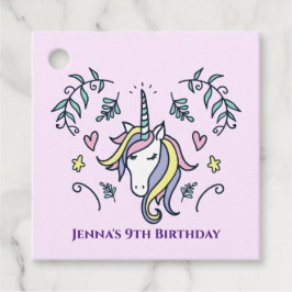 Unicorn Magical Birthday Bedankjes Labels