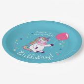 Unicorn Magical Birthday Papieren Bordje (Gekanteld)