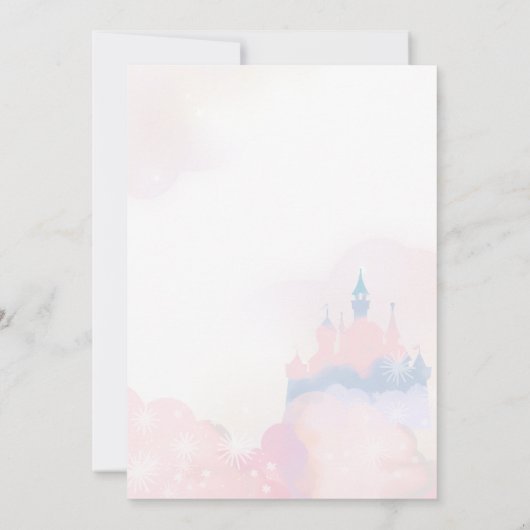 Unicorn Magical Birthday Party Any Age Kaart (Achterkant)