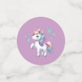 Unicorn Magical Birthday Party Confetti (Kleine voorkant)