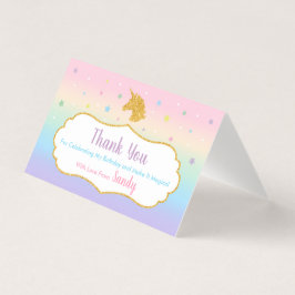Unicorn Magical Birthday Party Favor Bag Label Visitekaartje