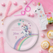 Unicorn Magical Birthday Party Papieren Bordje (Feest)