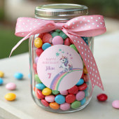 Unicorn Magical Birthday Party Ronde Sticker