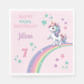 Unicorn Magical Birthday Party Servet (Voorkant)