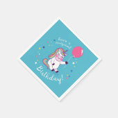 Unicorn Magical Birthday Servet (Hoek)