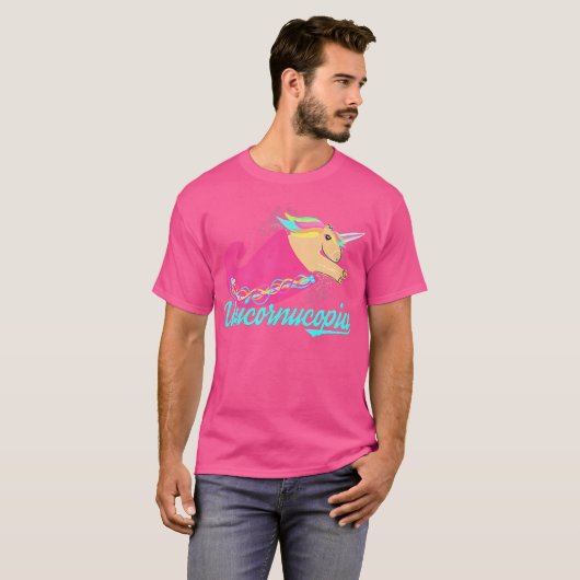 Unicorn Magical Cornucopia Unicornucopia T Shirt (Voorkant volledig)