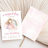 Unicorn Magical Day Birthday Party Kaart