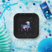 Unicorn Magical Galaxy Papieren Bordje (Feest)
