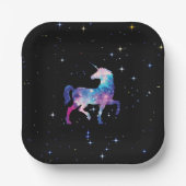 Unicorn Magical Galaxy Papieren Bordje (Voorkant)